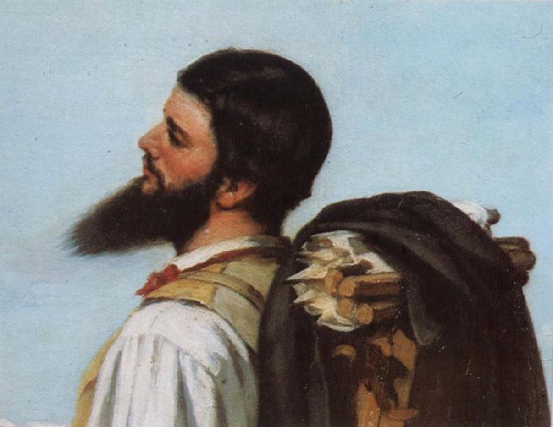 Gustave Courbet Detail of encounter Sweden oil painting art